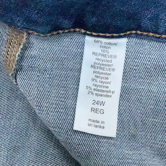 Maurices Edgely Jeans Women 24W Blue Carpenter Ankle Cotton‎ Recycled Poly NWT - Picture 6 of 15